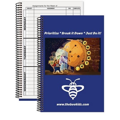 Weekly Assignment Planner Notebook (5 ¾"x 8 3/8")